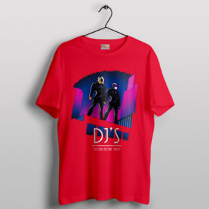 Daft Punk Break Up Merch Red T-Shirt Best Songs