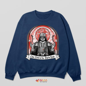 Dark Side Star Wars Meme Jesus Navy Sweatshirt
