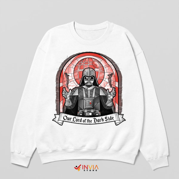 Dark Side Star Wars Meme Jesus White Sweatshirt