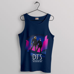 Discovery Daft Punk Break Up Navy Tank Top Merch