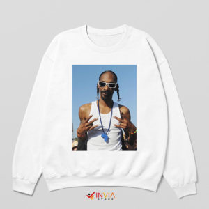 Snoop Dogg Graphic Music White Sweatshirt Beautiful