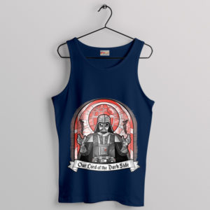 Star Wars Dark Side Jesus Meme Navy Tank Top