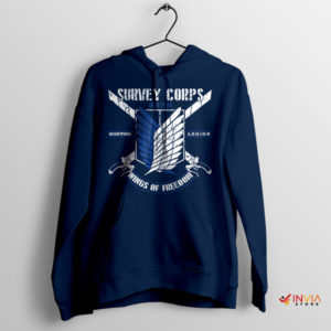 Aot Survey Corps Emblem Jacket Navy Hoodie Anime Series