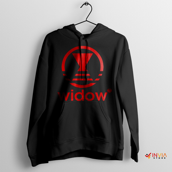 Black Widow Death Adidas Logo Black Hoodie Marvel Movie