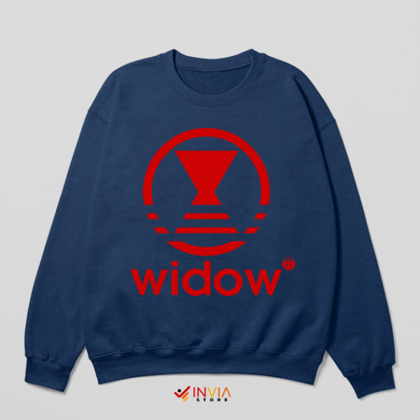 Black Widow Natasha Romanoff Adidas Navy Sweatshirt Symbol