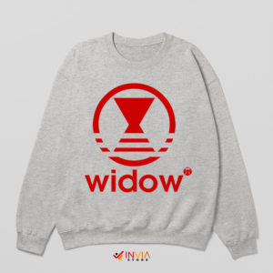 Black Widow Natasha Romanoff Adidas Sport Grey Sweatshirt Symbol