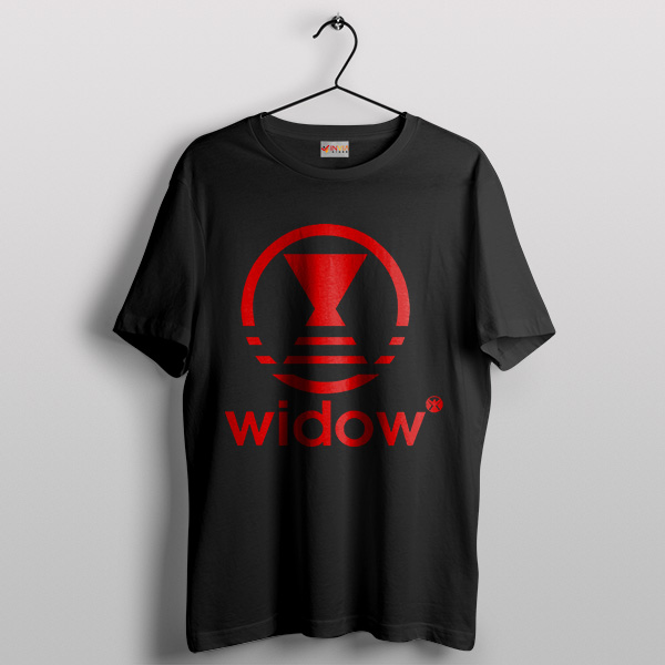 Black Widow Spider Bite Adidas Black T-Shirt Graphic Movie