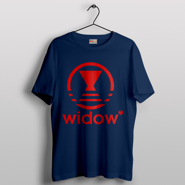 Black Widow Spider Bite Adidas Navy T-Shirt Graphic Movie