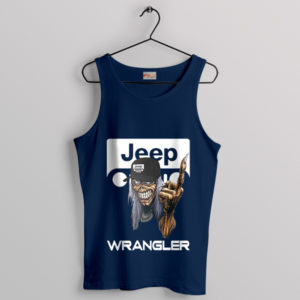 Jeep Iron Dance of Death Navy Tank Top Wrangler Maiden