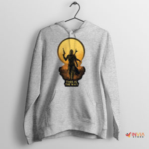 Quote Sunset Din Djarin Mandalorian 3 Sport Grey Hoodie