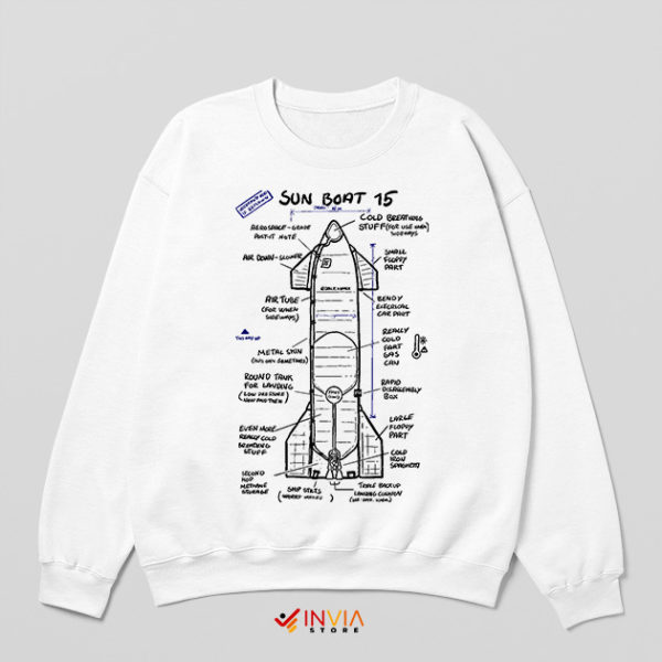 Spacex Starship SN15 Interior Sweatshirt Graphic Landing