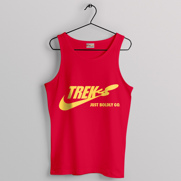 Star Trek Nike To Boldly Go Red Tank Top Movie Quotes