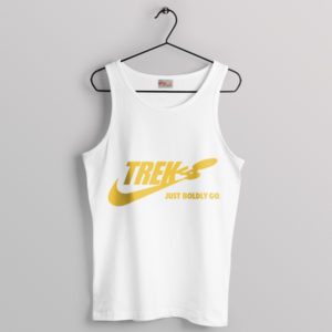 Star Trek Nike To Boldly Go White Tank Top Movie Quotes