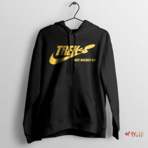 Star Trek To Boldly Go Eeries Nike Black Hoodie Quotes Movie