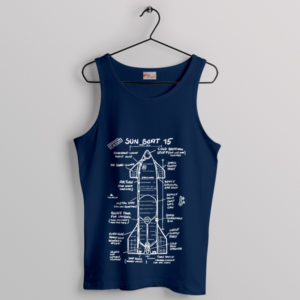 Starship SN15 Elon Musk Spaceship Navy Tank Top SpaceX