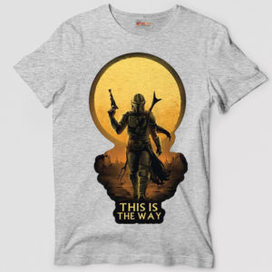 Sunset Mandalorian Concept Art SPort Grey T-Shirt Star Wars