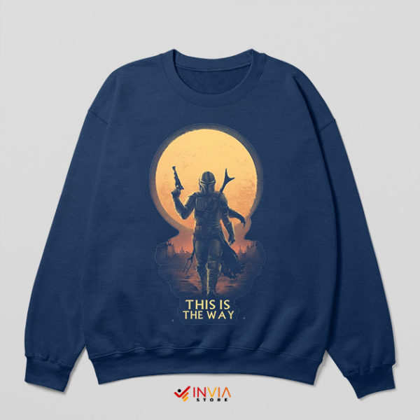 Sunset Mandalorian Season 3 Navy Sweatshirt TV Series