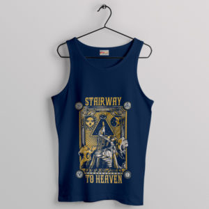 Stairway to Heaven Music Zeppelin Navy Tank Top Album Art