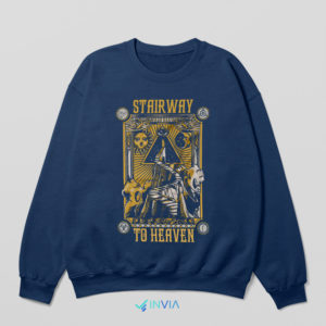 Zeppelin Stairway to Heaven Navy Sweatshirt Reunion Band