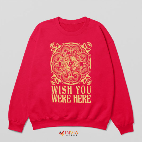 Floyd Wish You Were Here Red Sweatshirt Pink Floyd Songs