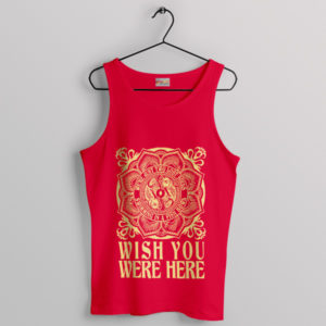 Wish You Were Here Album Red Tank Top Merch Pink Floyd Band