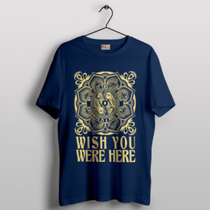 Wish You Were Here Tour Navy T Shirt Pink Floyd Graphic Art