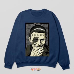 David Bowie Warszawa Genius Navy Sweatshirt Graphic