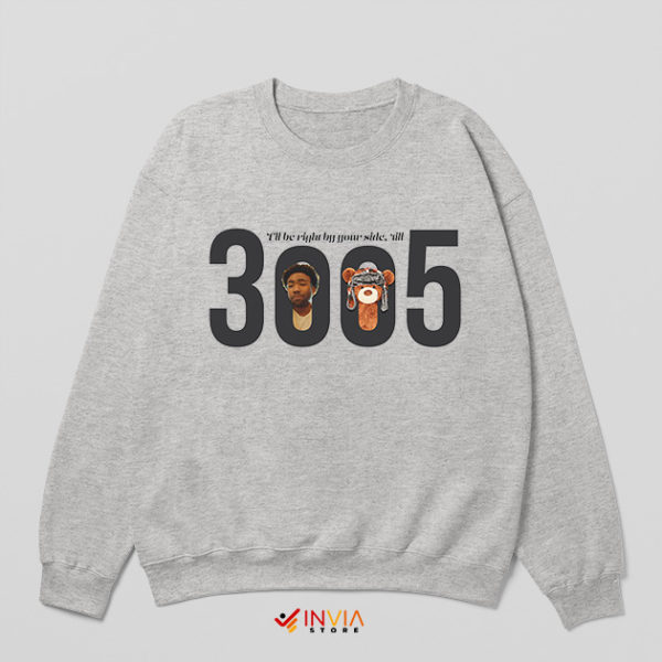 Donald Glover Childish Gambino 3005 Bear Sport Grey Sweatshirt