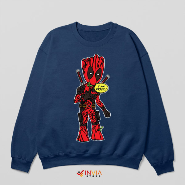 Groot Movie Deadpool Comics Navy Sweatshirt Disney Series