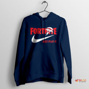 Just Play it Fortnite Shop Today Navy Hoodie Game Nike