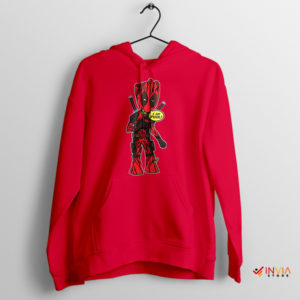 King Groot Deadpool 3 Red Hoodie Guardians of the Galaxy 3