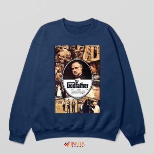 Quotes The Godfather Watch Navy Sweatshirt Movie Retro