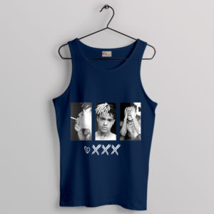 XXXtentacion Sad Memorial Tribute Navy Tank Top