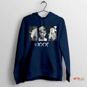 Xxxtentacion Die Sad Quote Navy Hoodie Music