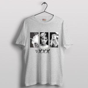 Xxxtentacion Die Tribute Merch Sport Grey T-Shirt Sad