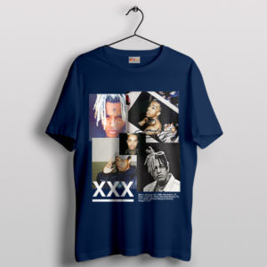 Memorial RIP Xxxtentacion Tribute Navy T-Shirt