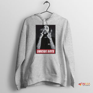 Merch Best Suicideboys Album Sport Grey Hoodie Tour Concert