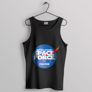 NASA Star Wars Film Series Logo Black Tank Top USA Space Force