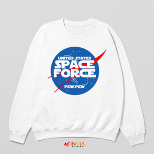 NASA Star Wars The Last Jedi White Sweatshirt United States Space