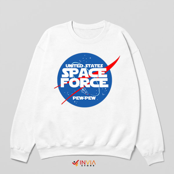 NASA Star Wars The Last Jedi White Sweatshirt United States Space