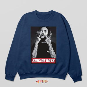 Suicideboys Cover Art Albums Merch Navy Sweatshirt $uicideboy$