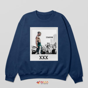 Xxx Tentacion Song Girlfriend Navy Sweatshirt Rapper Legend