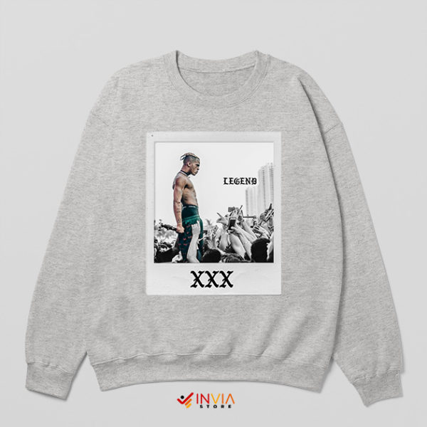 Xxx Tentacion Song Girlfriend Sport Grey Sweatshirt Rapper Legend