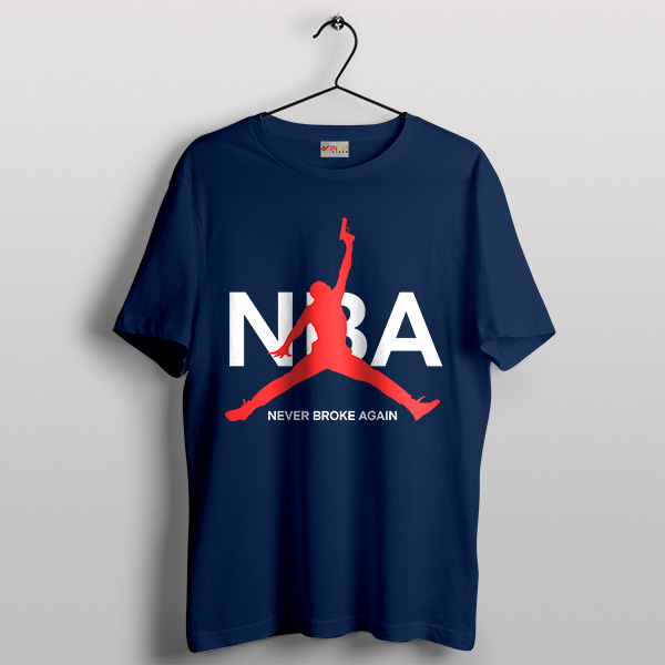 Air Jordan NBA Youngboy Album Navy T-Shirt Music