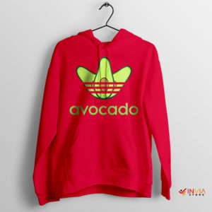 Avocado Adidas Near Me Red Hoodie Funny Three Stripes