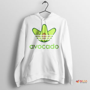 Avocado Adidas Near Me White Hoodie Funny Three Stripes