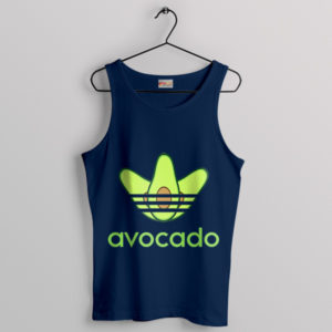 Avocado Smoothie Adidas Symbol Navy Tank Top Meme Fruit