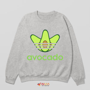 Avocado is Bad Adidas Sport Grey Sweatshirt Originals Three Stripes