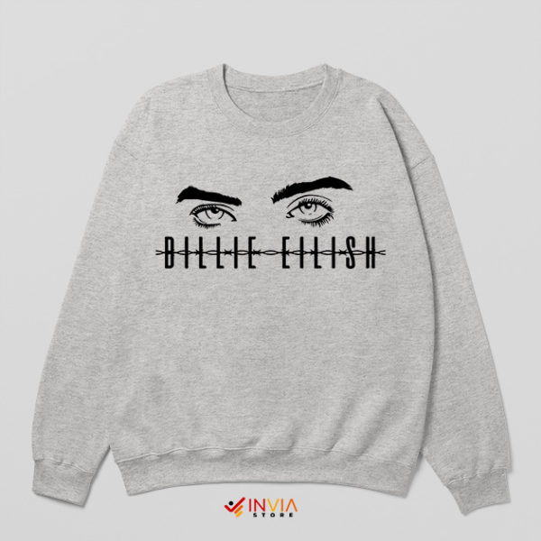 Billie Eilish Bury a Friend Sport Grey Sweatshirt Ocean Eyes