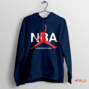 NBA Youngboy Merch Air Jordan Navy Hoodie Music